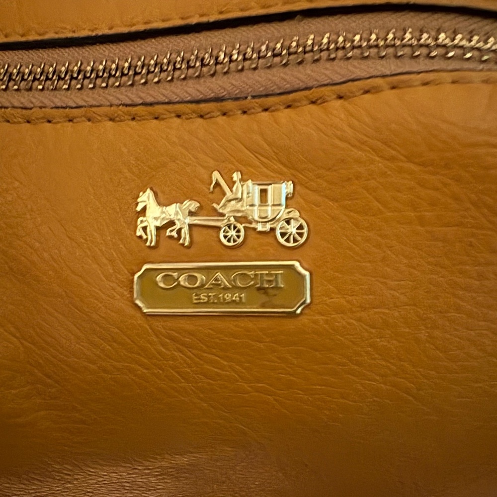 Coach Leather Shoulder Handbag Hobo style